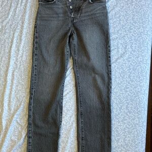 Levi's Women's Straight Leg Gray Jeans